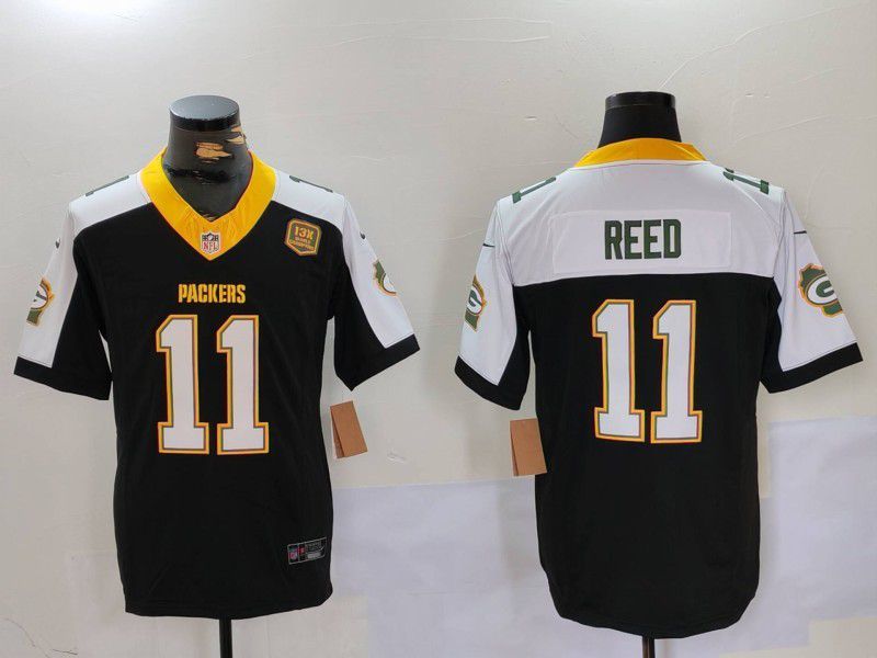 Men Green Bay Packers #11 Reed Black Thanksgiving three generations 2024 Nike Limited NFL Jersey style 1->indianapolis colts->NFL Jersey